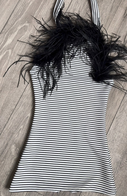 STRIPE PLAYSUIT (SIZE 8)